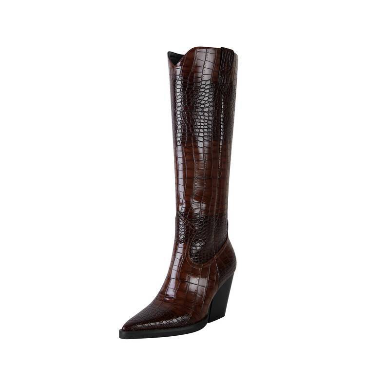 Botas de tacón grueso
