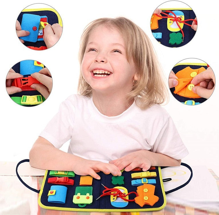 Libro Sensorial Montessori Infantil de Fieltro – Juguete Educativo