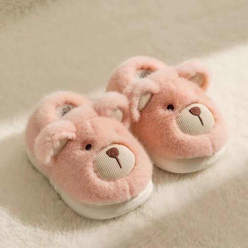 Zapatillas infantiles de peluche – Calzado cálido antideslizante
