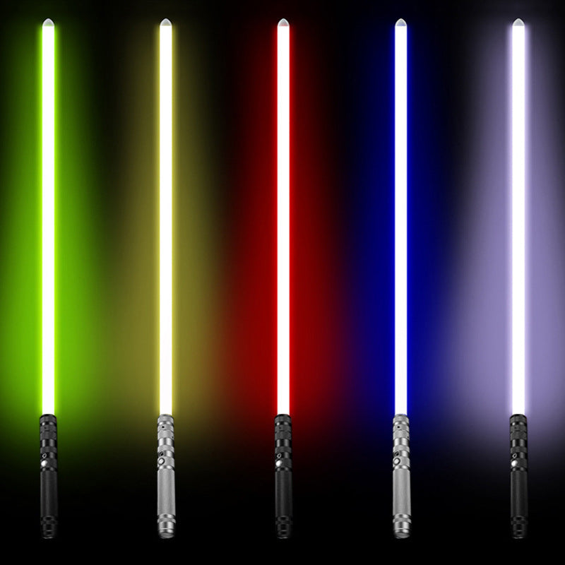 Espada Láser RGB 2 en 1 con Sonido y Luces LED – Recargable por USB