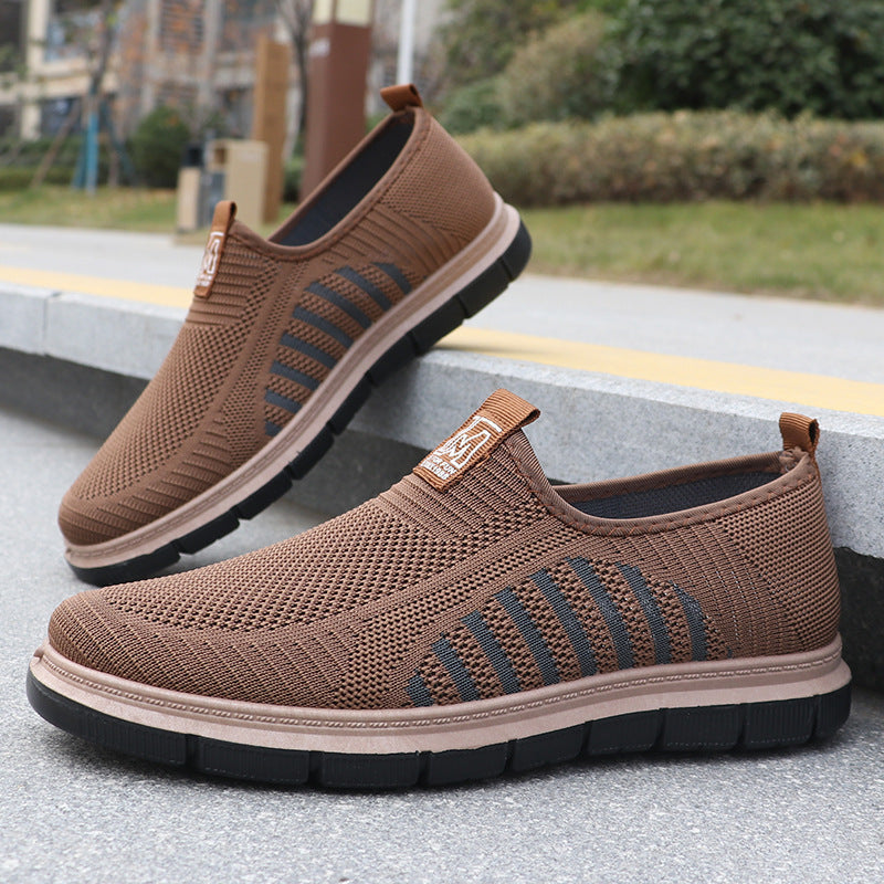 Zapatillas slip-on para hombre — Diseño casual con suela blanda y punta redonda