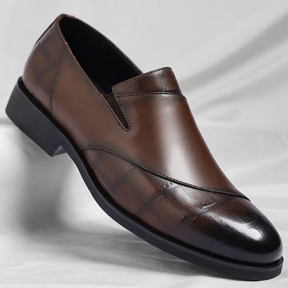 Zapatos de cuero slip-on para hombre – Diseño retro elegante