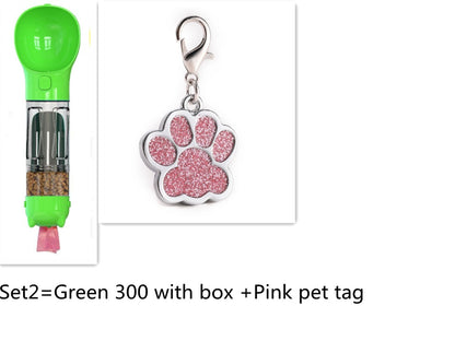 Botella de agua multifuncional para perros – Portátil, ligera y a prueba de fugas