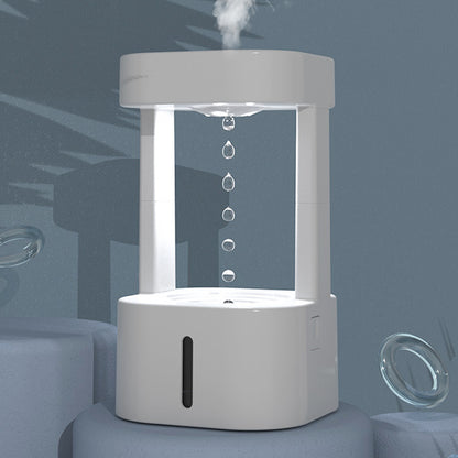 Humidificador antigravedad con efecto cascada – Tanque de 580 ml y luz ambiental
