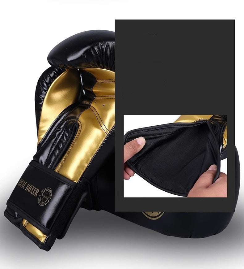 Guantes de boxeo profesionales – Entrenamiento de combate y sanda unisex