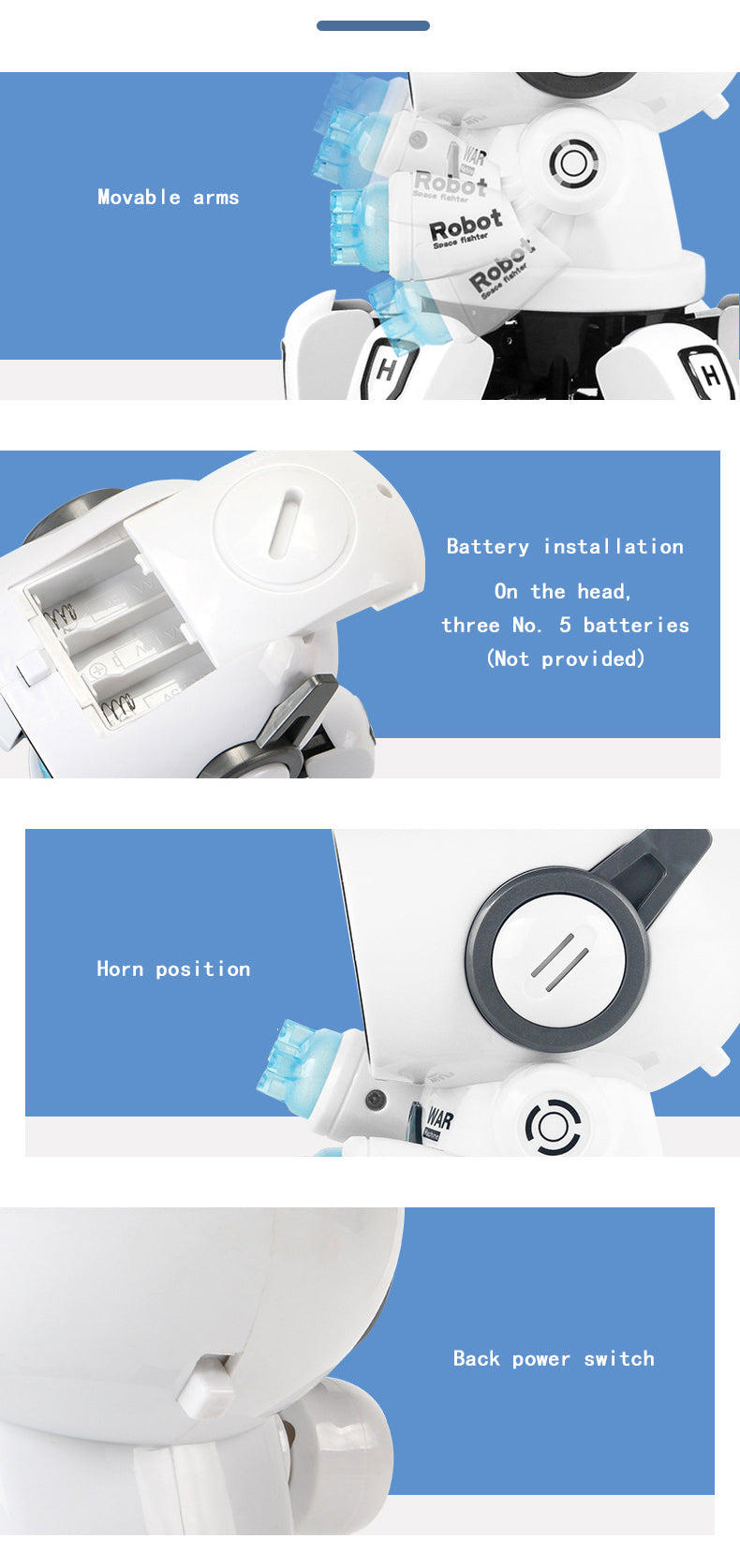 Robot Eléctrico Bailarín con Música y Luces – Juguete Infantil Automático