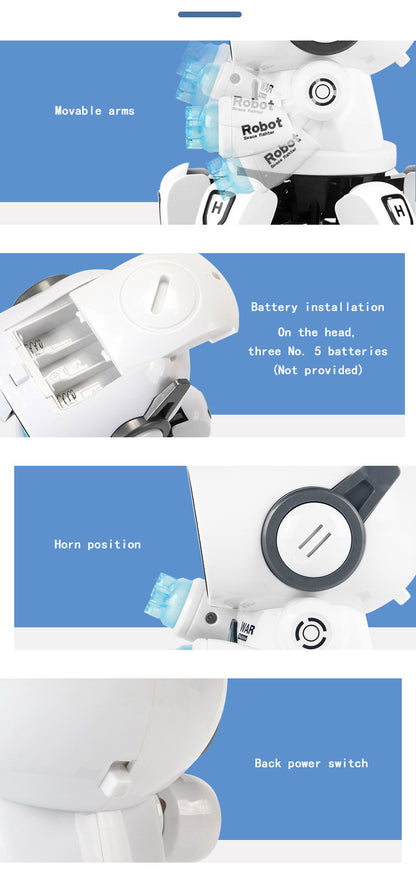 Robot Eléctrico Bailarín con Música y Luces – Juguete Infantil Automático