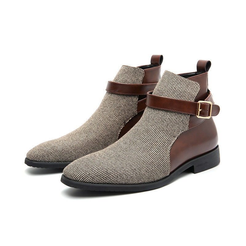 Botines retro para hombre – Estilo británico con plataforma