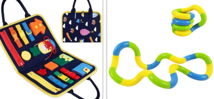 Libro Sensorial Montessori Infantil de Fieltro – Juguete Educativo