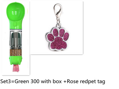 Botella de agua multifuncional para perros – Portátil, ligera y a prueba de fugas