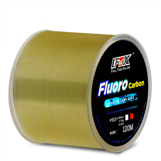 🎣 Línea de Pesca Multicolor de Nailon y Fibra de Carbono 120 m – Alta Resistencia y Flexibilidad