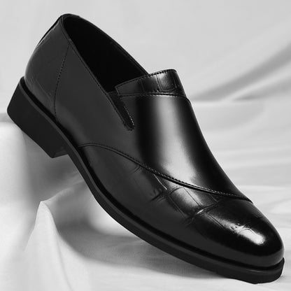 Zapatos de cuero slip-on para hombre – Diseño retro elegante
