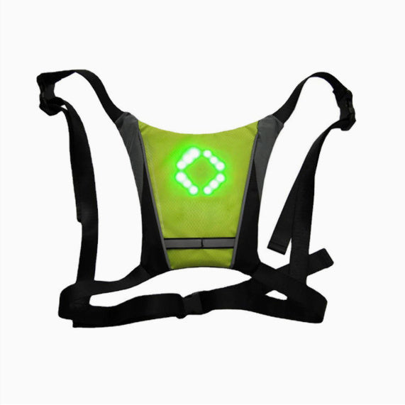 Chaleco reflectante LED recargable por USB – Seguridad y visibilidad para ciclismo nocturno