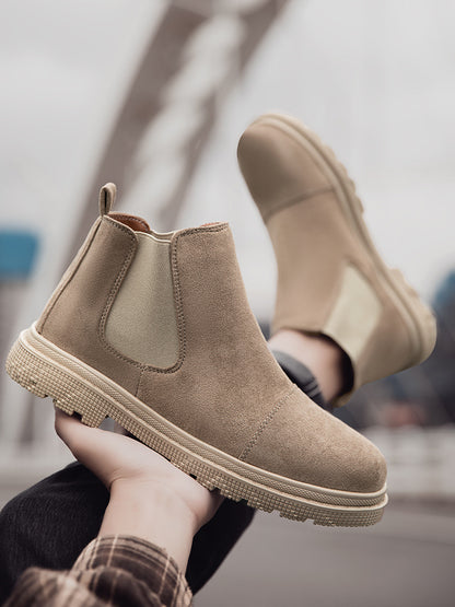 Botines retro para hombre – Plataforma media y estilo urbano