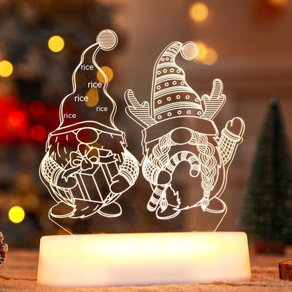 lámpara LED 3D acrílica de luz cálida con diseño tridimensional para decoración interior segura y de bajo consumo