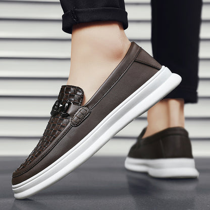 Zapatos casuales estilo británico – Slip-on retro para hombre