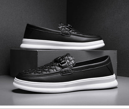 Zapatos casuales estilo británico – Slip-on retro para hombre