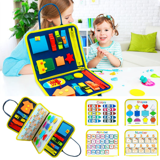 🧠🎒 Busy Book Montessori Infantil – Libro Sensorial Educativo – Tendencia 2026 🌈✨
