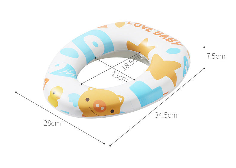 Asiento acolchado para inodoro infantil — Diseño divertido y cómodo