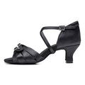 Zapatos de Baile Latino para Mujer con Tacón Alto y Suela de Cuero Suave