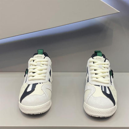 Zapatillas casuales unisex — Diseño transpirable con costuras visibles y suela blanda