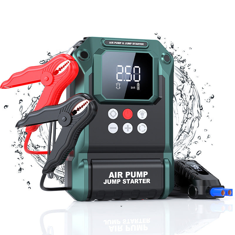 Inflador y arrancador de emergencia portátil S400 – Batería 21800 mAh con compresor y linterna LED