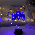 Lámpara Decorativa de Bruja en Hierro Forjado – Luz LED de Halloween