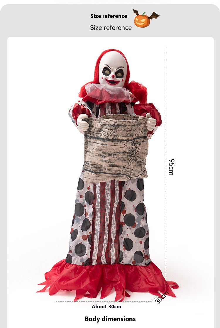 Muñeca Eléctrica Dulcera – Figura Decorativa Animada de Halloween