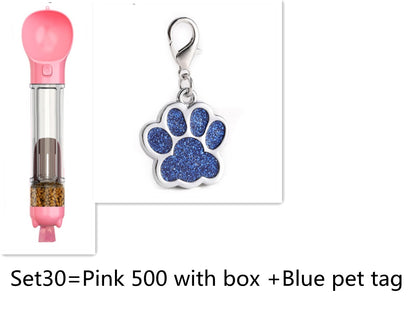 Botella de agua multifuncional para perros – Portátil, ligera y a prueba de fugas