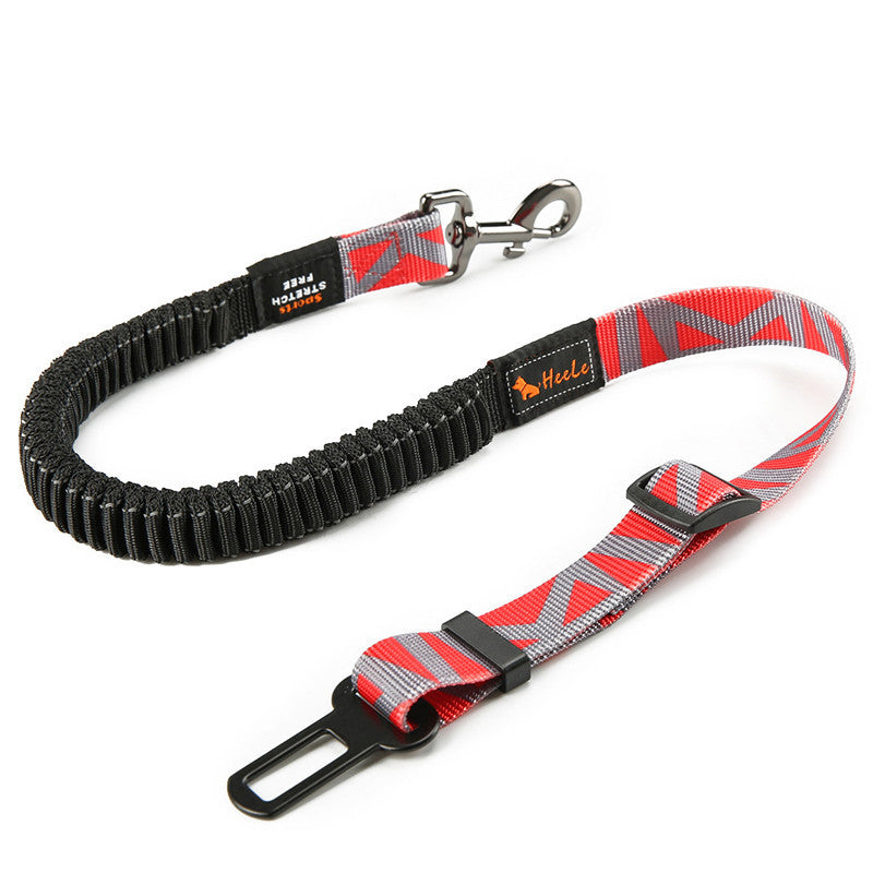 Cinturón de seguridad ajustable para perros – Nylon resistente y compatible con vehículos