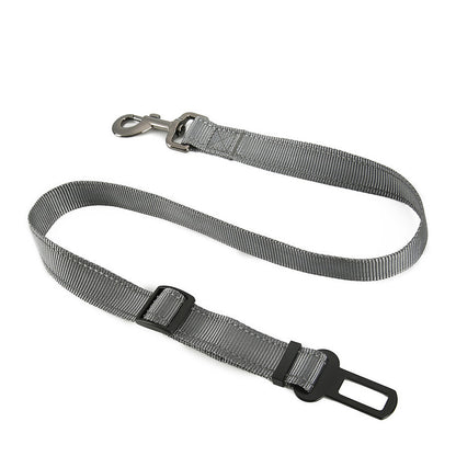 Cinturón de seguridad ajustable para perros – Nylon resistente y compatible con vehículos