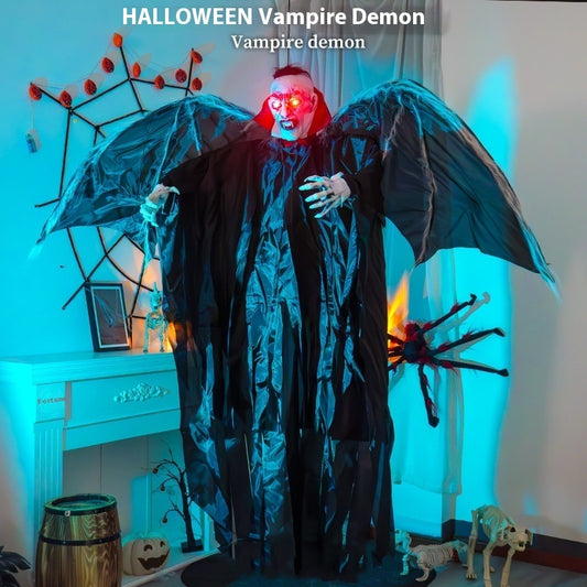 🦇💡 Murciélago Vampiro Luminoso 2026 – Colgante Decorativo con Sensor de Luz 🎃✨