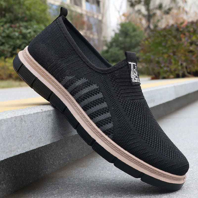 Zapatillas slip-on para hombre — Diseño casual con suela blanda y punta redonda