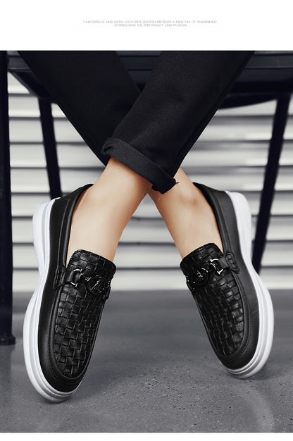 Zapatos casuales estilo británico – Slip-on retro para hombre