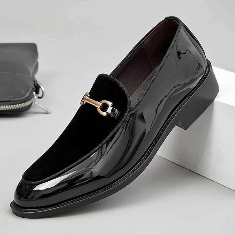 Mocasines de hombre de charol – Diseño elegante con suela de goma antideslizante