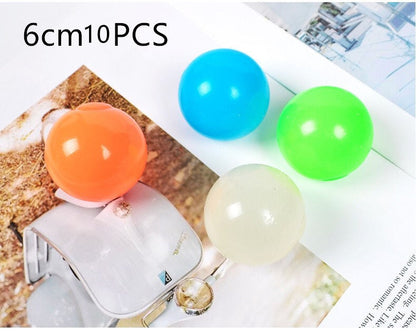 Bola Pegajosa Luminosa Glow In The Dark – Juguete Antiestrés y de Coordinación Infantil