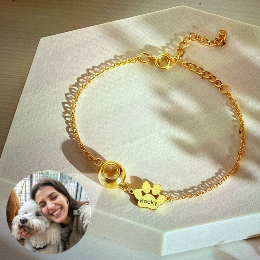 Pulsera de Huella Personalizable  Acero de Titanio