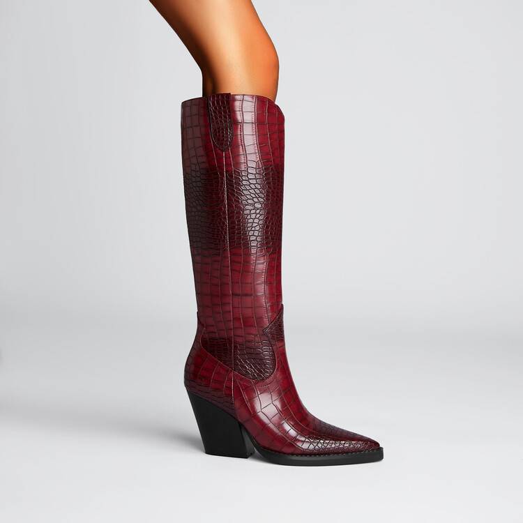 Botas de tacón grueso
