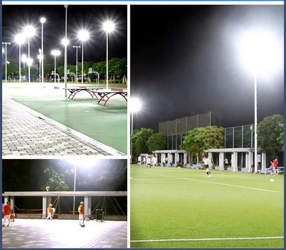 Luz Solar Exterior Industrial IP66 – Foco Impermeable con Control Remoto y Panel Solar