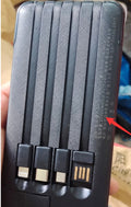Batería externa portátil de 20000 mAh con salida USB para carga rápida de smartphones y dispositivos electrónicos