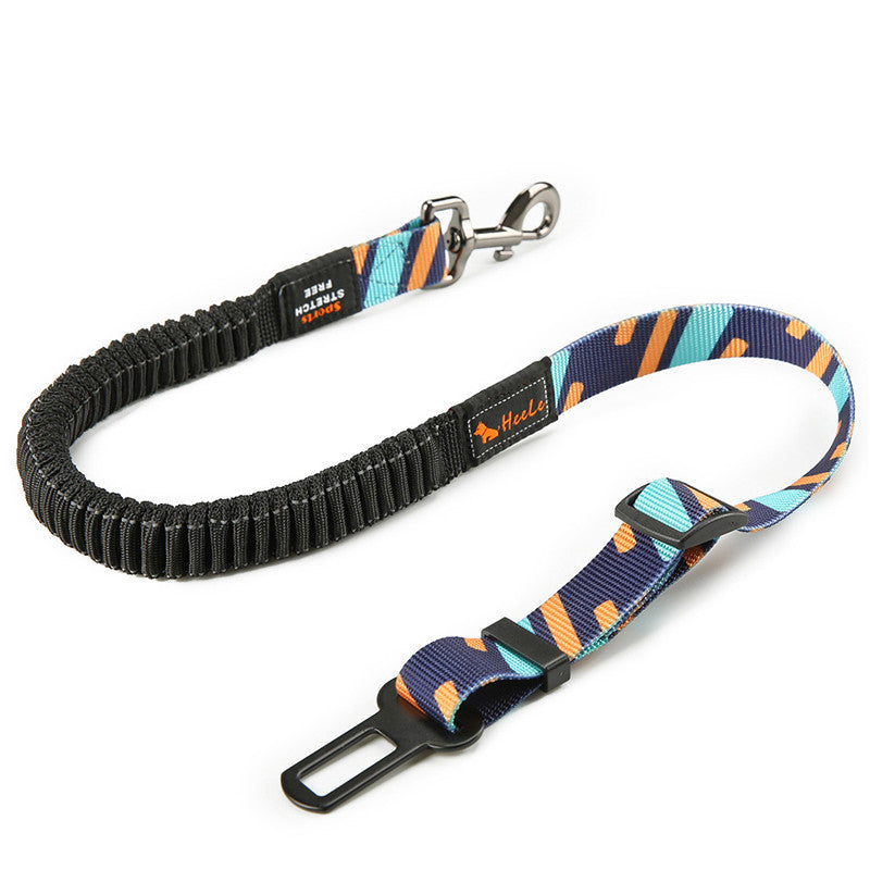 Cinturón de seguridad ajustable para perros – Nylon resistente y compatible con vehículos