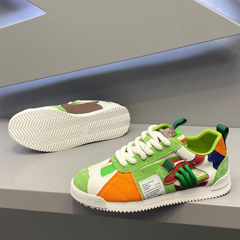 Zapatillas casuales unisex — Diseño transpirable con costuras visibles y suela blanda