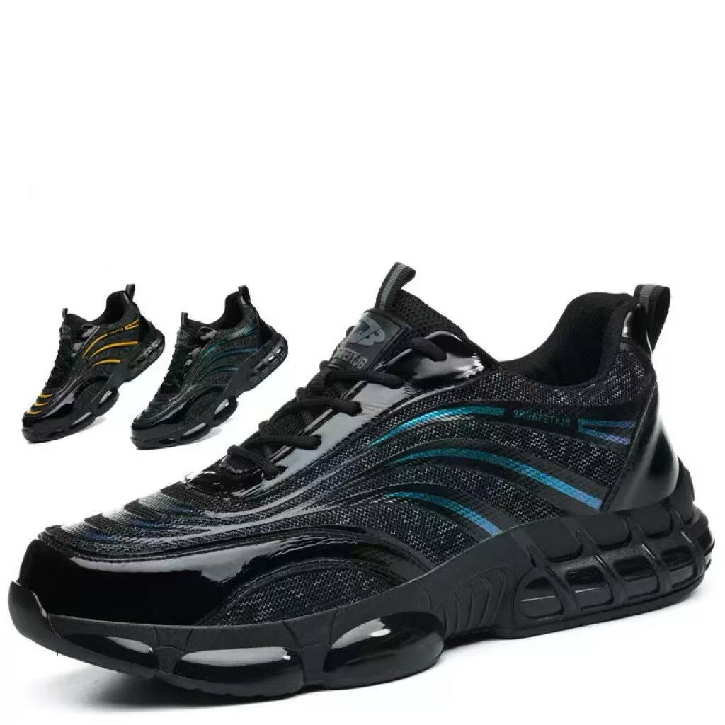 Zapatos de seguridad en PU para hombre — Protección antiperforación y puntera de acero