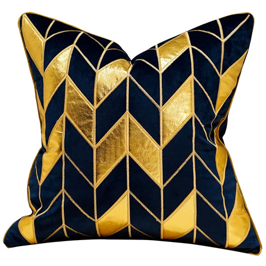 cojín decorativo moderno de terciopelo con bordado premium y relleno de algodón PP para sofá o cama