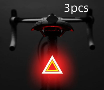 Luz trasera USB para bicicleta – LED recargable y resistente al agua