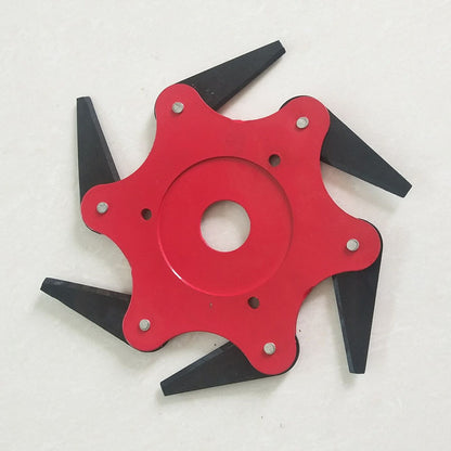 Cabezal de corte con hojas de acero manganeso – 6 cuchillas resistentes para desmalezadora