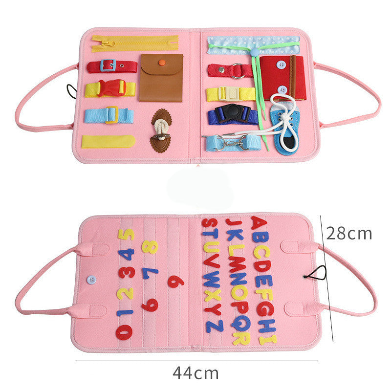 Libro Sensorial Montessori Infantil de Fieltro – Juguete Educativo