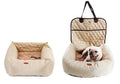 Cama transportadora 2 en 1 para mascotas – Asiento de coche plegable e impermeable