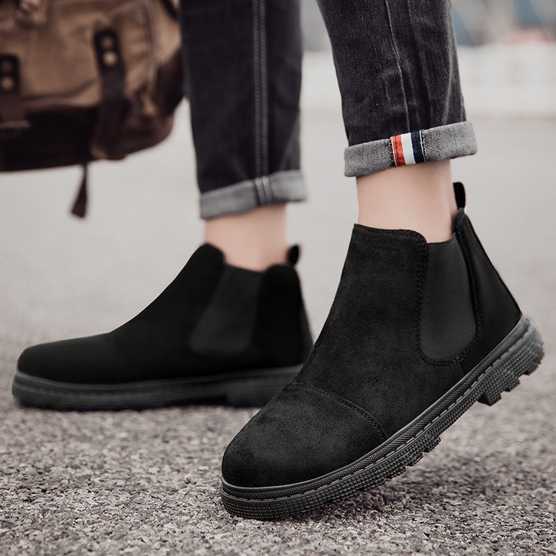 Botines retro para hombre – Plataforma media y estilo urbano