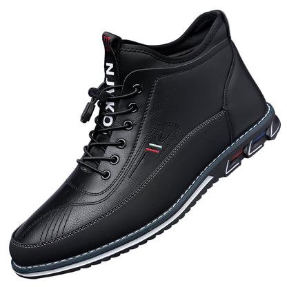 Zapatos de hombre estilo business — Diseño casual con cadena decorativa y forro cálido